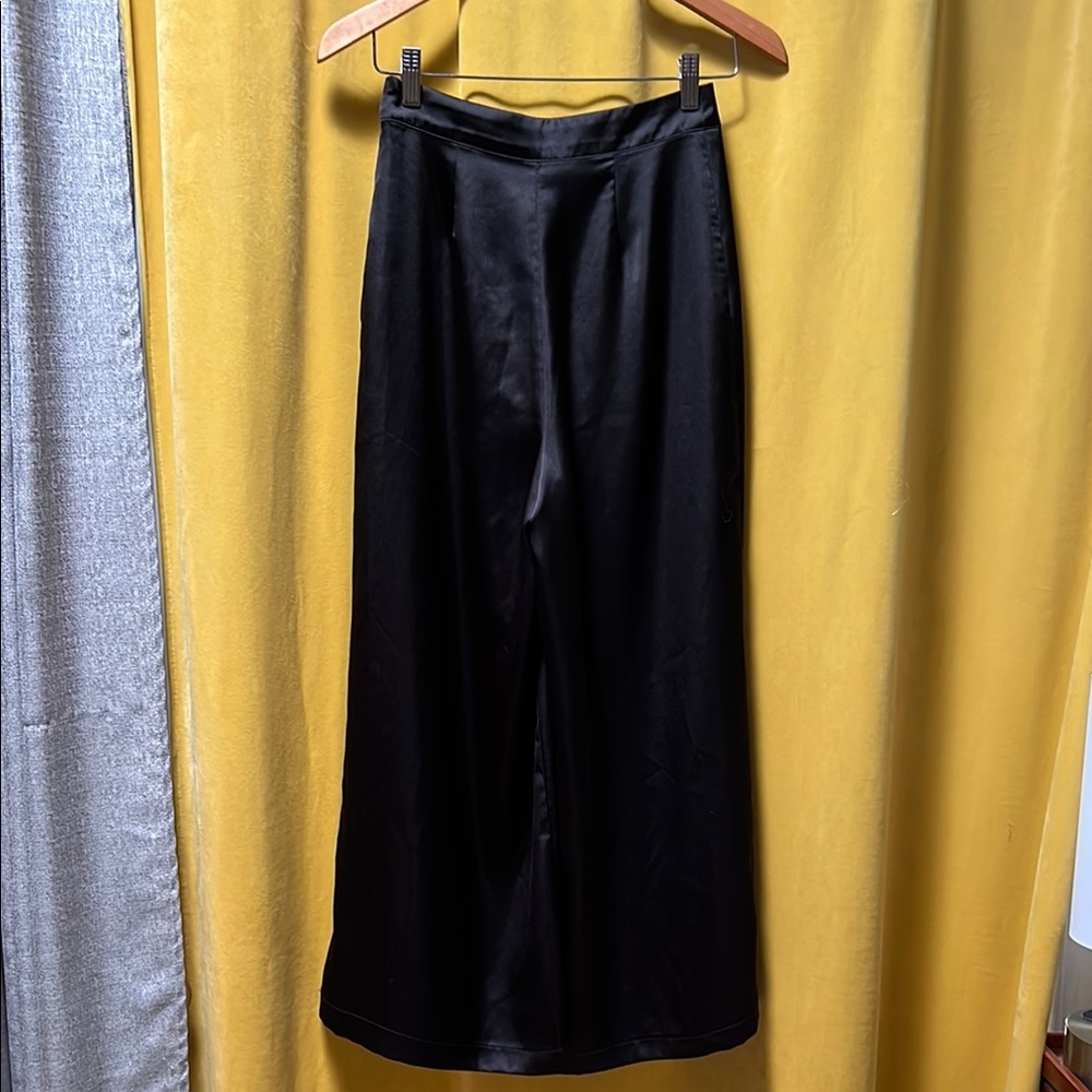 Dangerfield Black Satin Pants - Picture 4 of 6